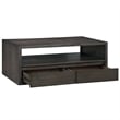 Steve Silver Evan 3-Piece Table Set with TV Stand in Brown