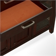 Steve Silver Francis White Marble Top Sideboard in Brown