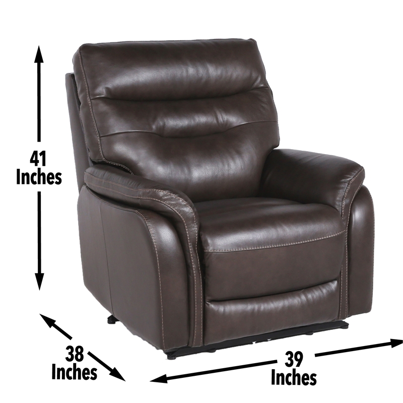 Steve Silver Fortuna 3pc Dual Power Reciling Sofa in Brown