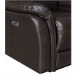 Steve Silver Fortuna 3pc Dual Power Reciling Sofa in Brown