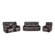 Steve Silver Fortuna 3pc Dual Power Reciling Sofa in Brown