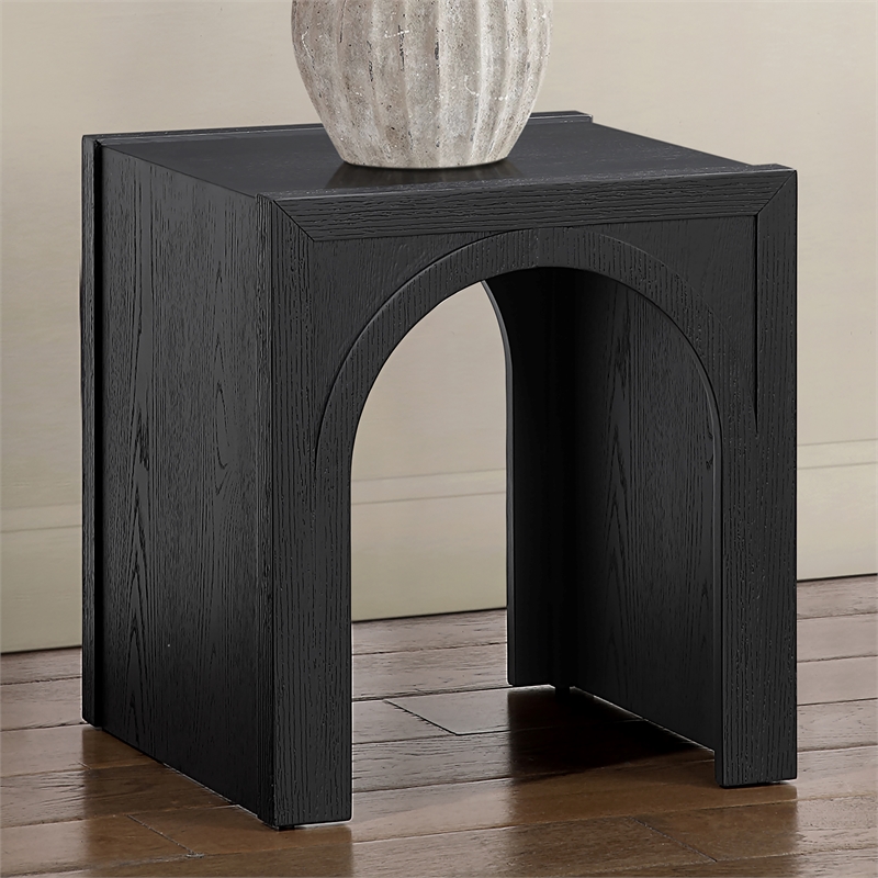 Steve Silver Fitzgerald End Table in Black