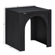 Steve Silver Fitzgerald End Table in Black