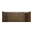 Steve Silver Garland Glass Top Sofa Table in Toffee Finish