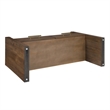 Steve Silver Garland Glass Top Sofa Table in Toffee Finish