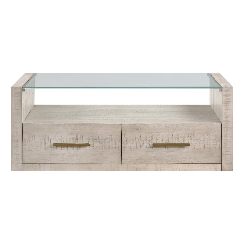 Steve Silver Garland Blonde Cocktail Table in Tan