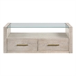 Steve Silver Garland Blonde Cocktail Table in Tan