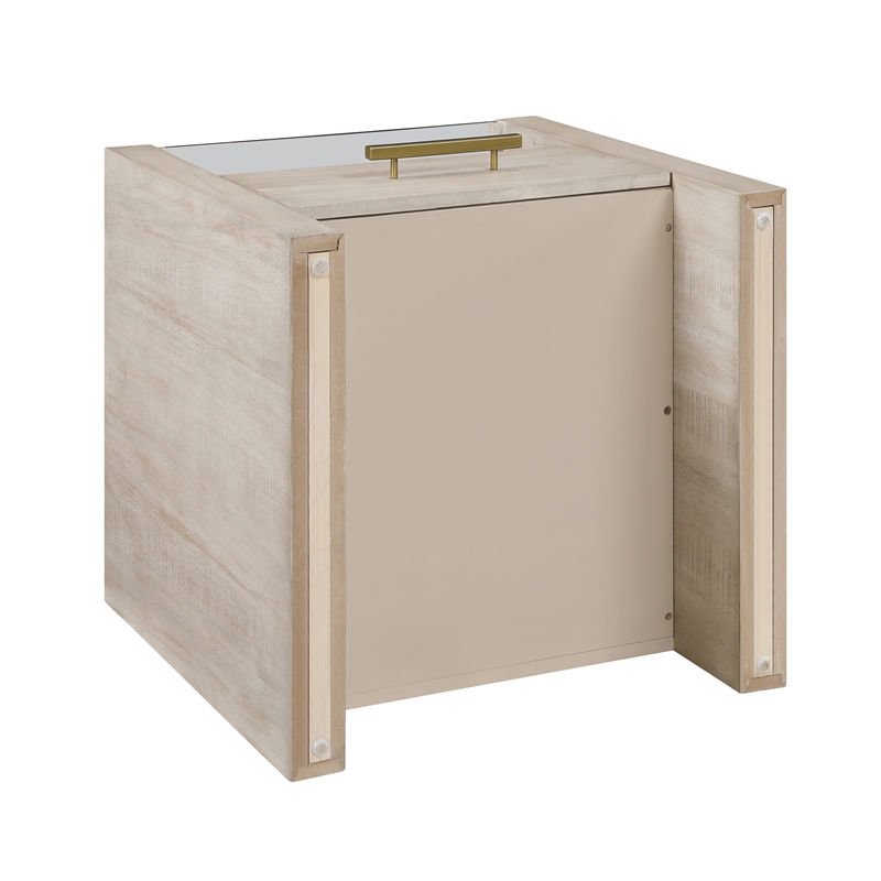 Steve Silver Garland Blonde End Table in Tan