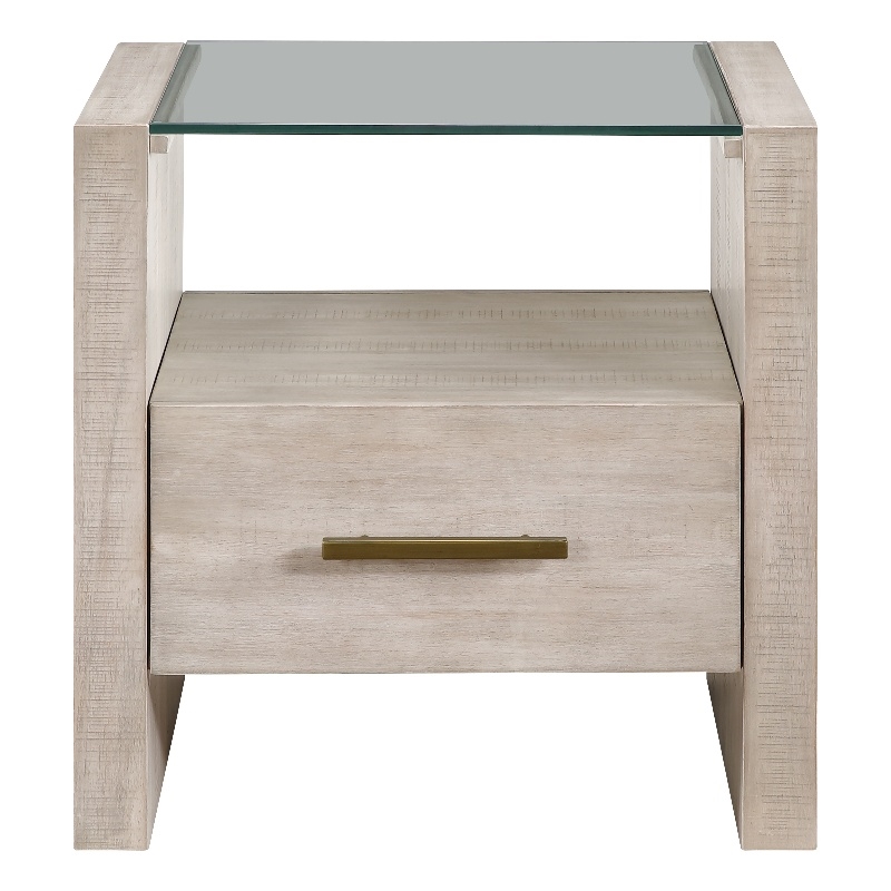 Steve Silver Garland Blonde End Table in Tan