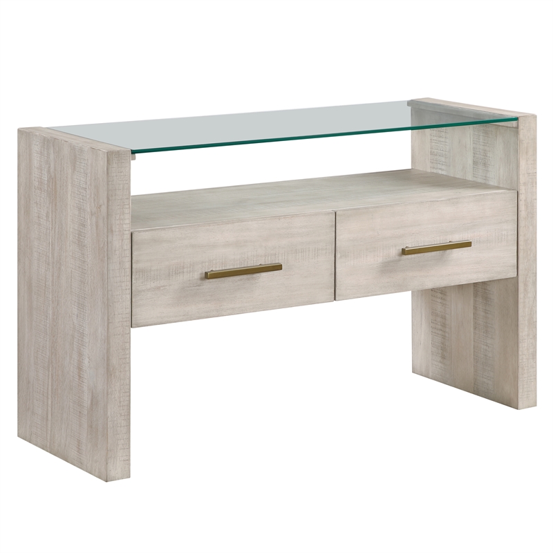 Steve Silver Garland Blonde Sofa Table in Tan