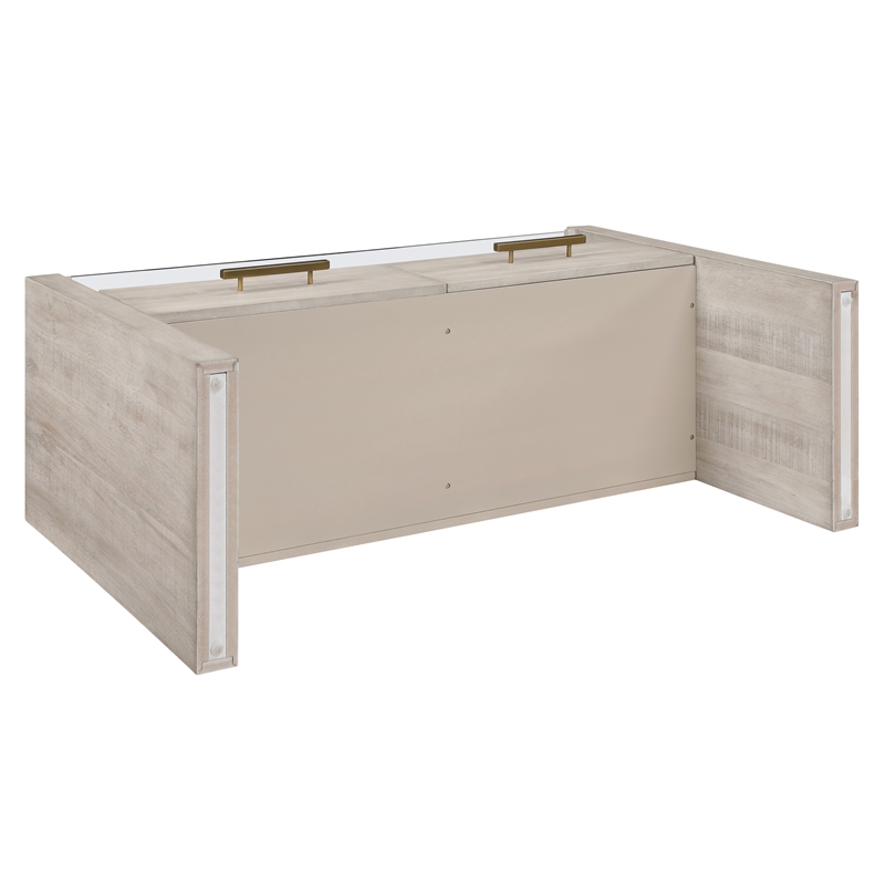 Steve Silver Garland Blonde Sofa Table in Tan