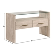 Steve Silver Garland Blonde Sofa Table in Tan