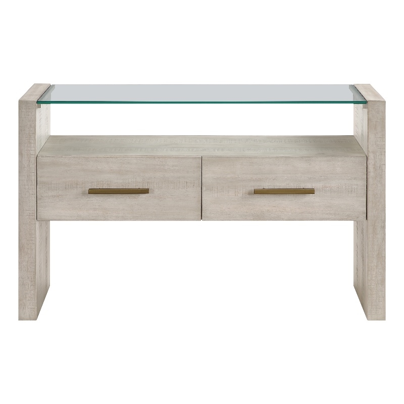 Steve Silver Garland Blonde Sofa Table in Tan