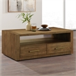 Steve Silver Garland 3-Piece Coffee & End Table Set Wood Top in Brown