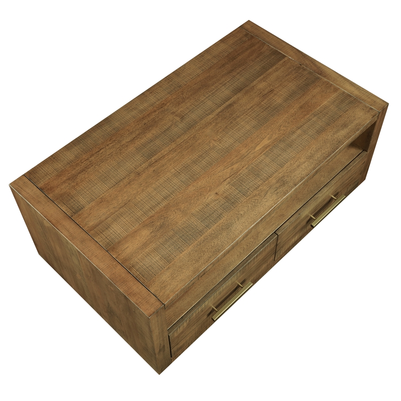 Steve Silver Garland 3-Piece Coffee & End Table Set Wood Top in Brown