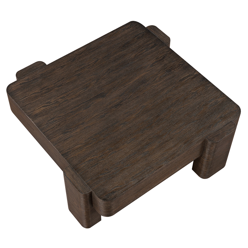 Steve Silver Salina Espresso Square Coffee Table in Brown