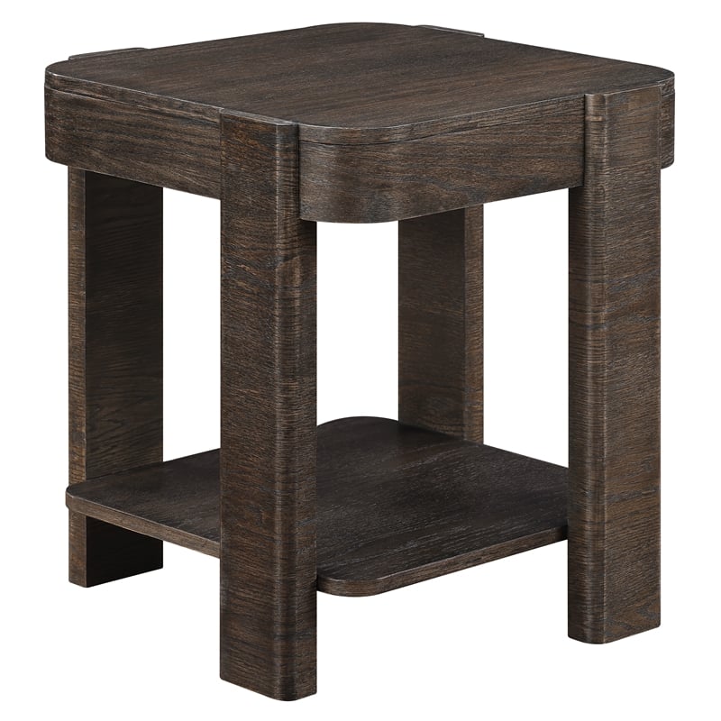Steve Silver Salina Espresso Square End Table in Brown