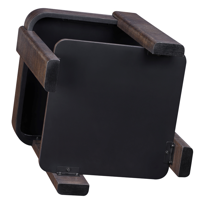 Steve Silver Salina Espresso Square End Table in Brown