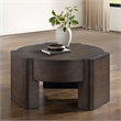 Steve Silver Salina Espresso Round Coffee Table in Brown