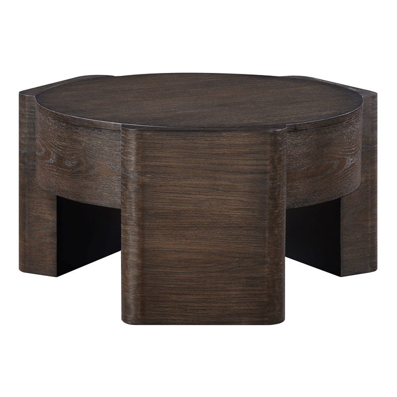 Steve Silver Salina Espresso Round Coffee Table in Brown