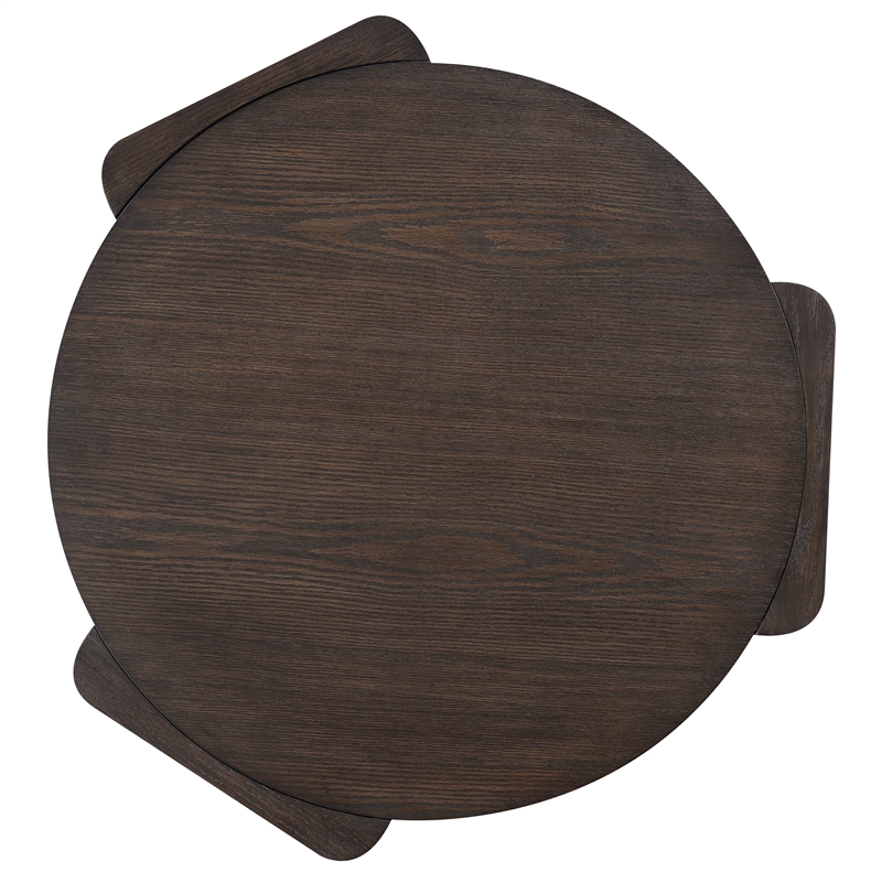 Steve Silver Salina Espresso Round Coffee Table in Brown