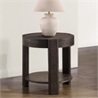 Steve Silver Salina Espresso Round End Table in Brown