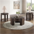 Steve Silver Salina Espresso Round End Table in Brown