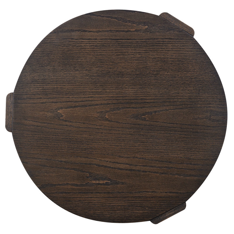 Steve Silver Salina Espresso Round End Table in Brown