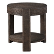 Steve Silver Salina Espresso Round End Table in Brown
