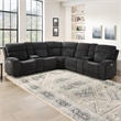 Steve Silver Seattle 3pc Sectional Sofa in Gray