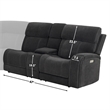 Steve Silver Seattle 3pc Sectional Sofa in Gray