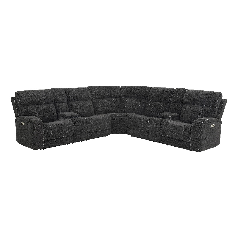 Steve Silver Seattle 3pc Sectional Sofa in Gray