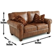 Steve Silver Silverado 4 PC Sofa Set in Brown