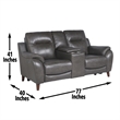 Steve Silver Trento 3pc Sofa Set in Brown