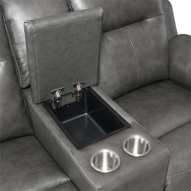 Steve Silver Trento 3pc Sofa Set in Brown