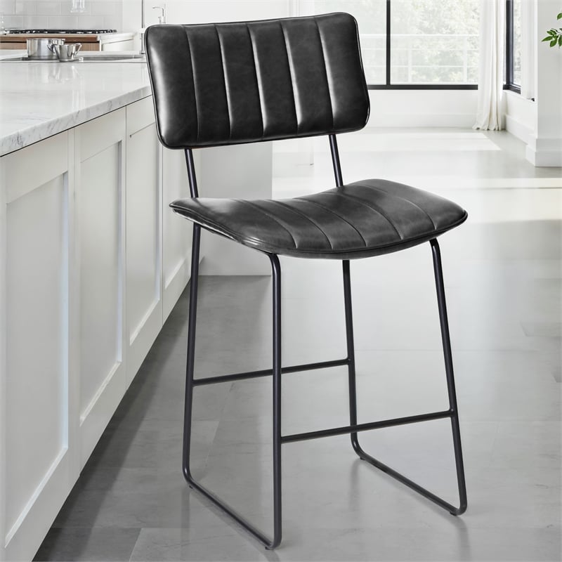 Steve Silver Tribeca Black Counter Stool