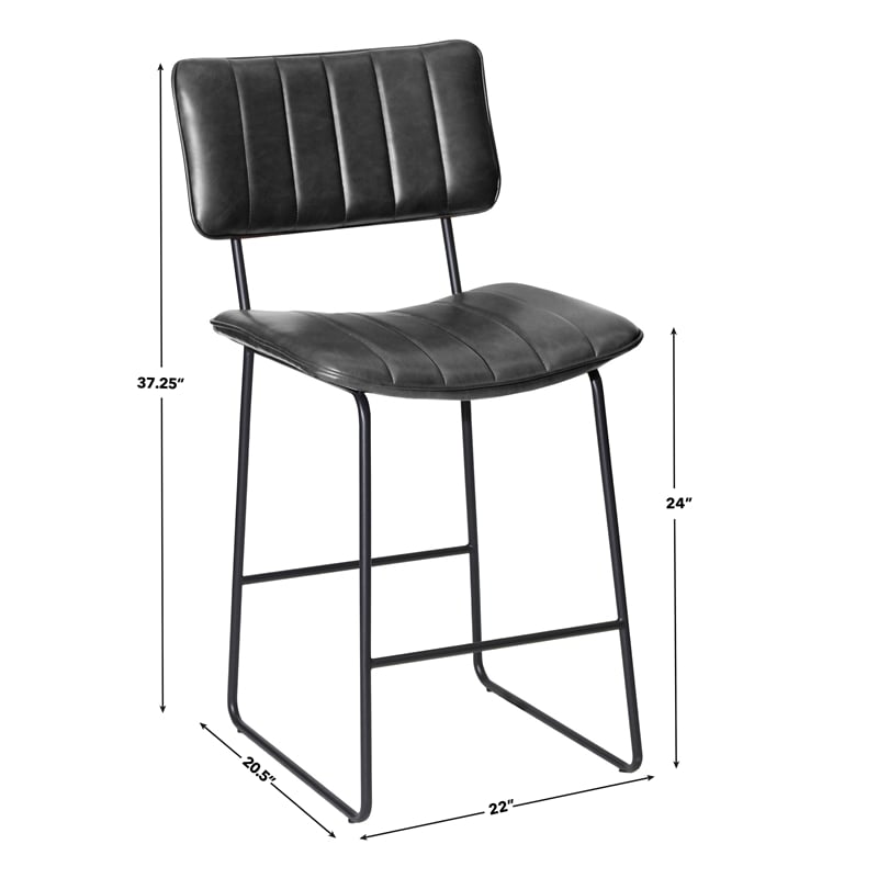 Steve Silver Tribeca Black Counter Stool