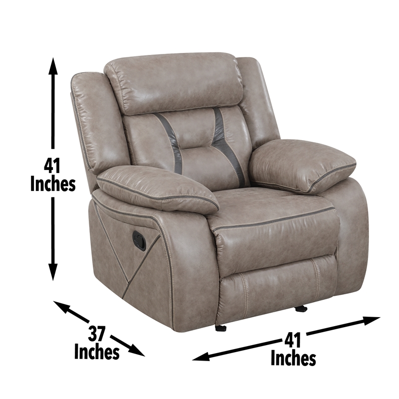 Steve Silver Tyson 3pc Sofa Set in Brown