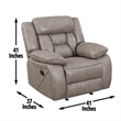 Steve Silver Tyson 3pc Sofa Set in Brown