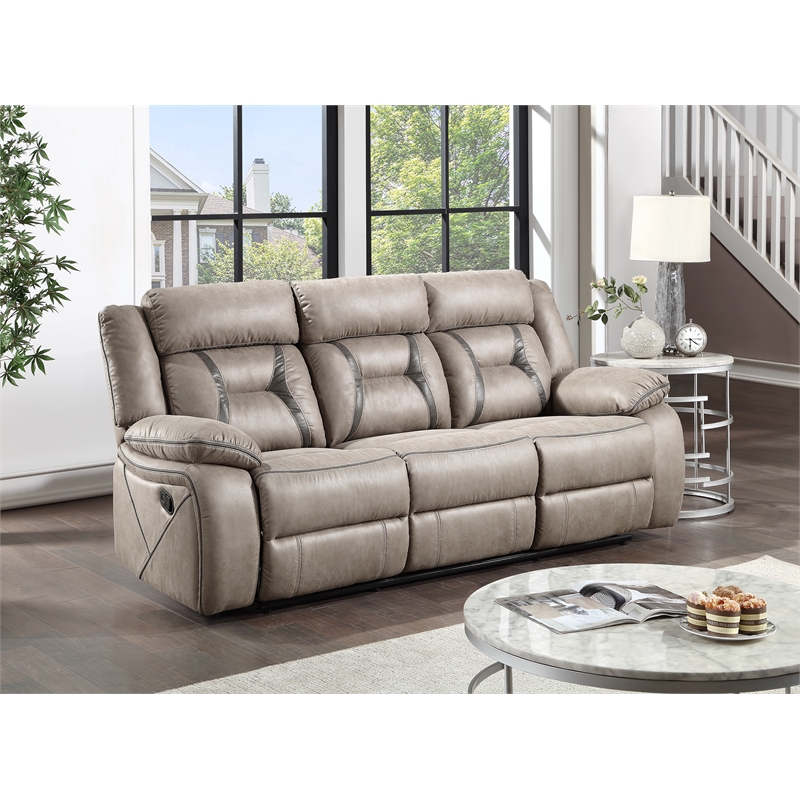 Steve Silver Tyson 3pc Sofa Set in Brown