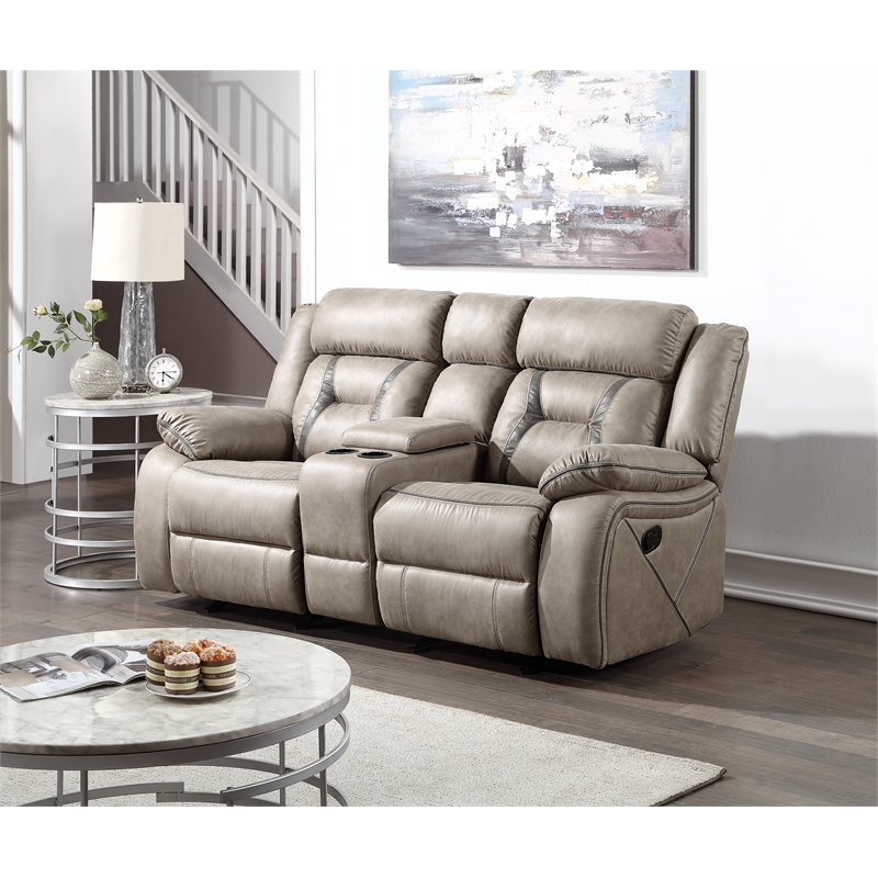 Steve Silver Tyson 3pc Sofa Set in Brown