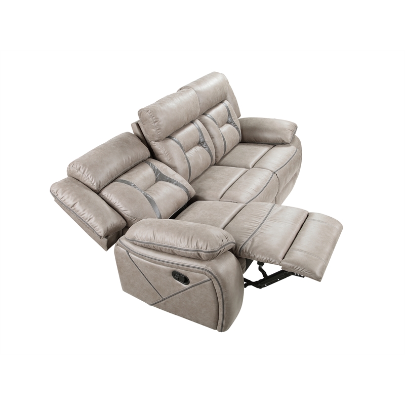Steve Silver Tyson 3pc Sofa Set in Brown
