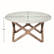 Steve Silver Wyman Banswara White Marble Top Cocktail Table