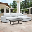Steve Silver Wyatt 3pc Sofa and Coffee Table Set in Brown
