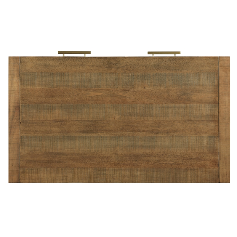 Steve Silver Garland Wood Top Cocktail Table in Brown