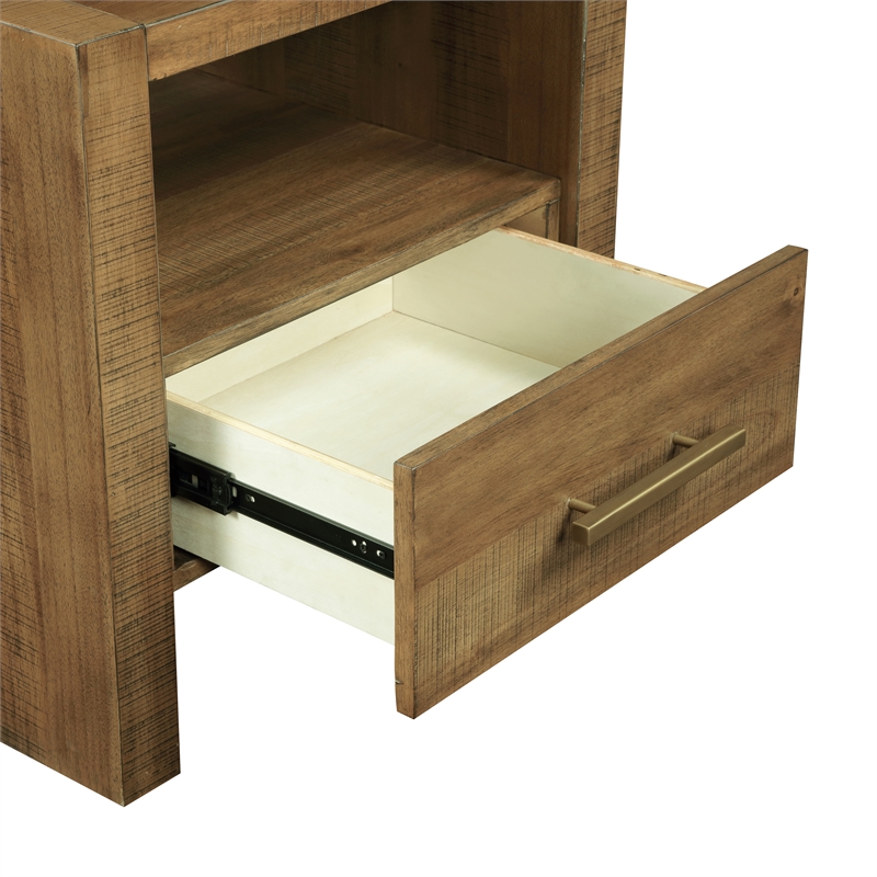 Steve Silver Garland Wood Top Cocktail Table in Brown