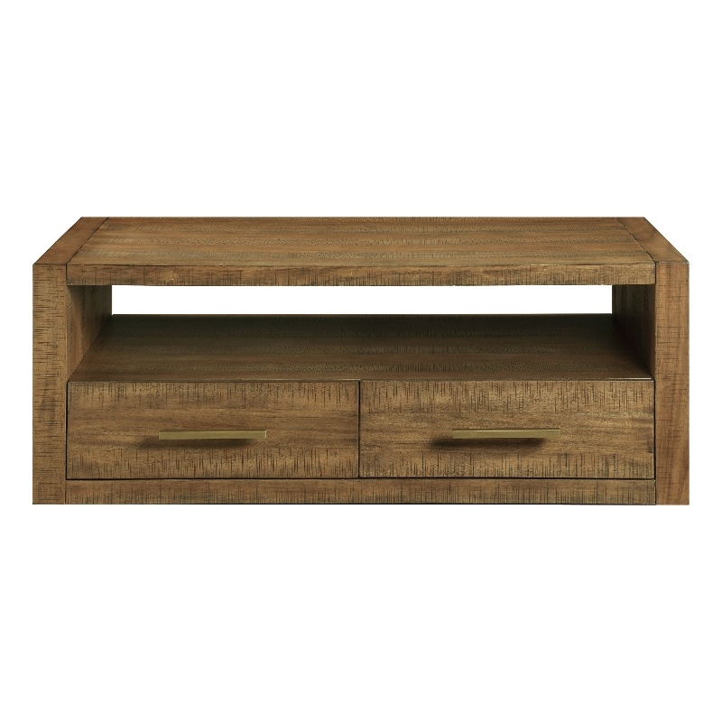 Steve Silver Garland Wood Top Cocktail Table in Brown