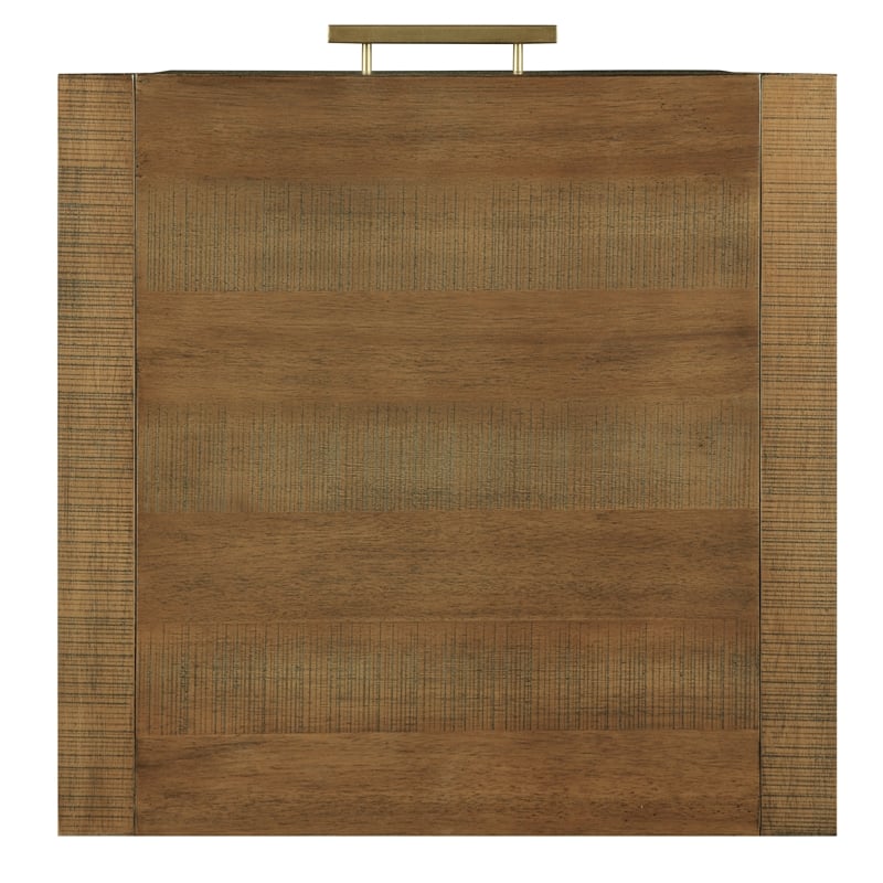 Steve Silver Garland Wood Top End Table in Brown