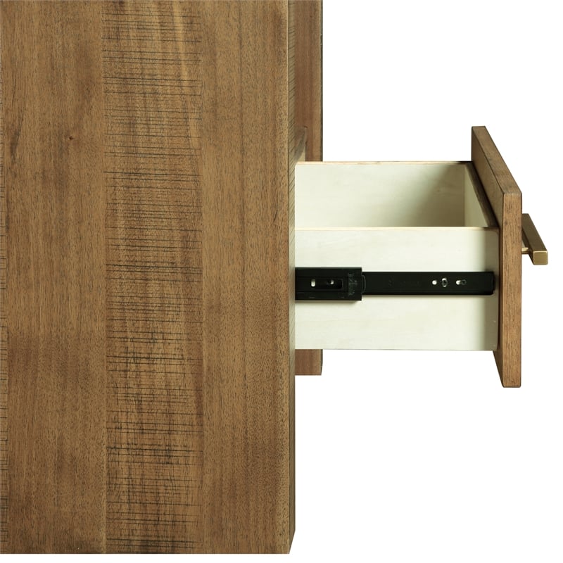 Steve Silver Garland Wood Top End Table in Brown