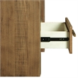 Steve Silver Garland Wood Top End Table in Brown